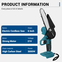 Drillpro 2 IN 1 Power Tool set Pruning Shears Electric Chainsaw Branch Pruning Saw Fruit Tree Gardening Tools For Makita Battery 2