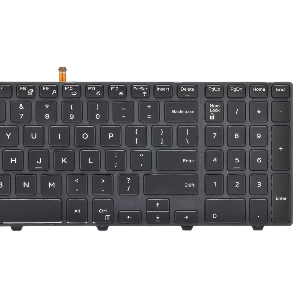 TTRTV Non-Backlit Keyboard for Dell Inspiron 5551 5552 5555 5558 5559 5566 Braz