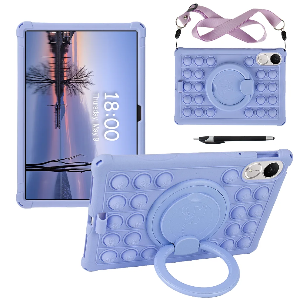 Universal 360° Rotating Handle Grip Stand Tablet Case Cover