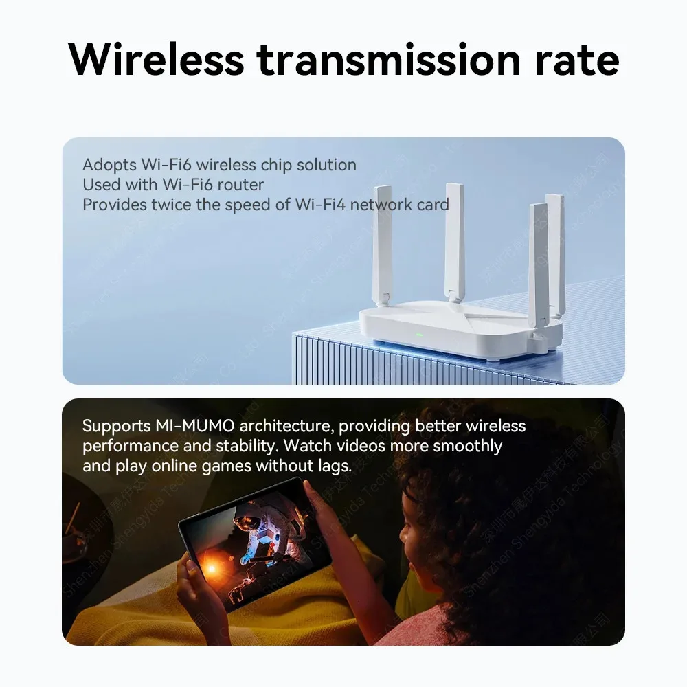 KEBIDUMEI 미니 USB WIFI 6 동글 네트워크 카드 2.4GHz Wi-Fi 랜 어댑터 드라이버 무료 PC 노트북 윈도우 7 10 11 300M 수신기