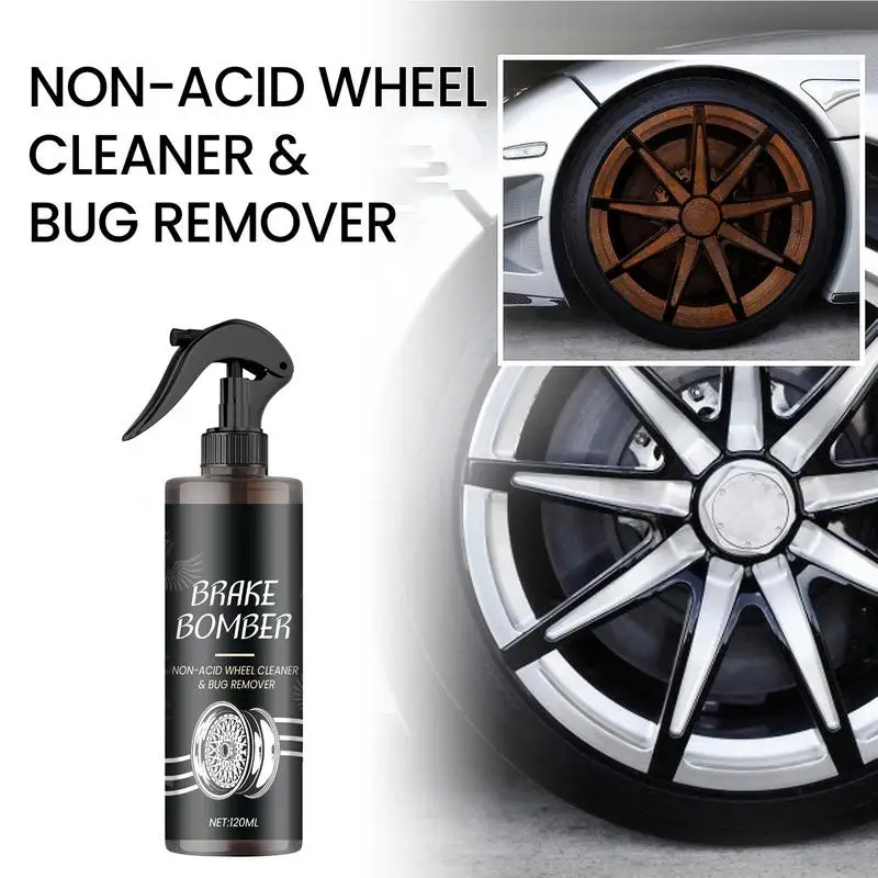 Car Rim Cleaner 120ml Auto Universal Portable Wheels And Brake Discs Dust Cleaning agent Automobile Tire Washing Accessories