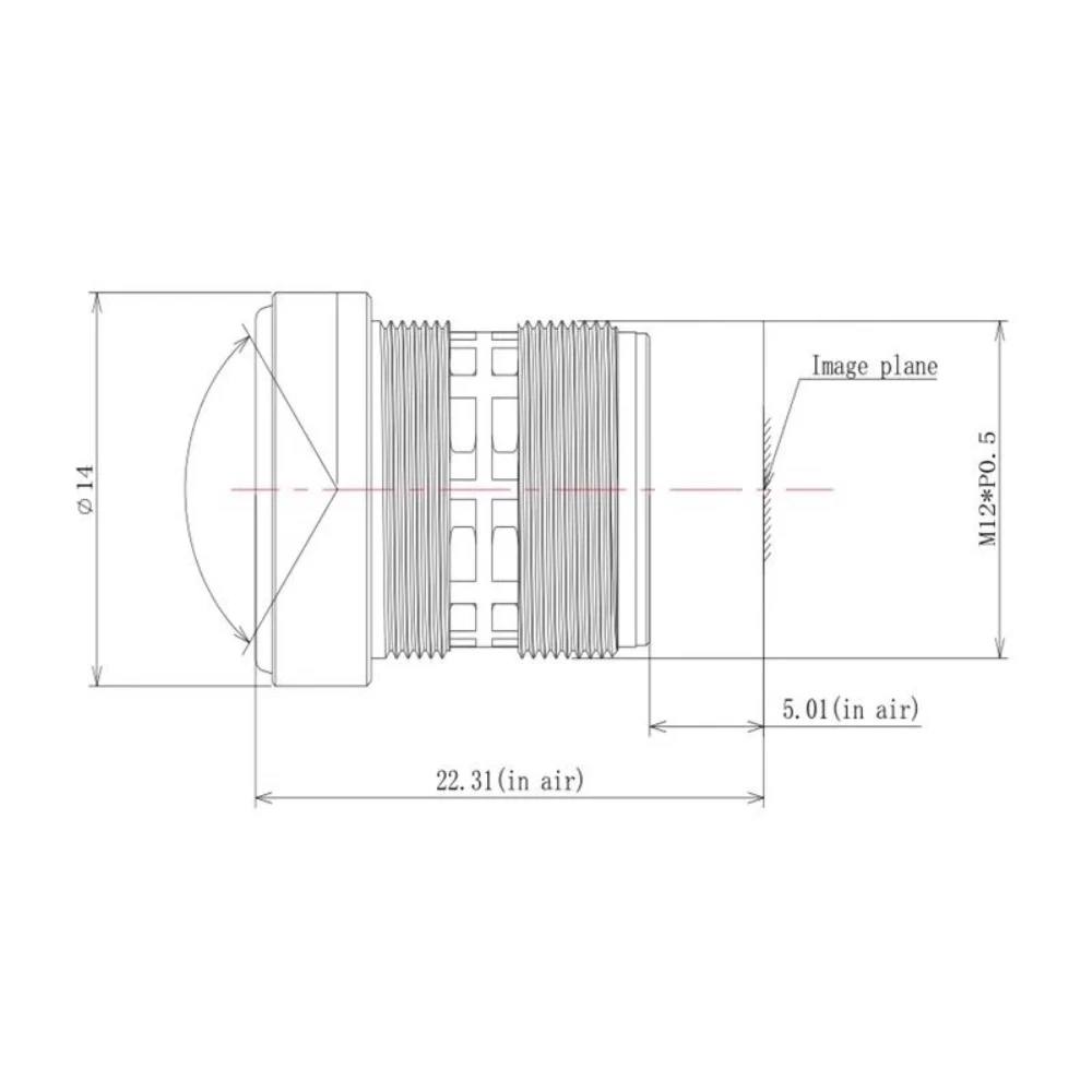 CCTV Lens 8MP M12 Mount 3.6MM Aperture F2.0 Format 1/2.7 for Surveillance Security ip camera,camera lens