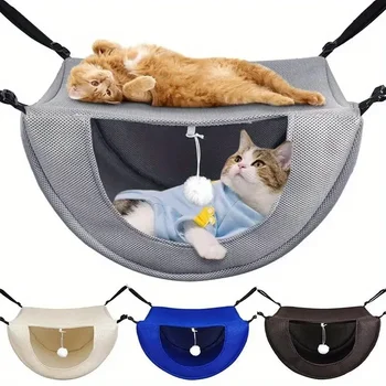 Gabbia sospesa per gatti Amaca Letto sospeso per animali domestici Maglia traspirante Accogliente gattino Criceto Casa per dormire per piccoli animali Cavia per interni