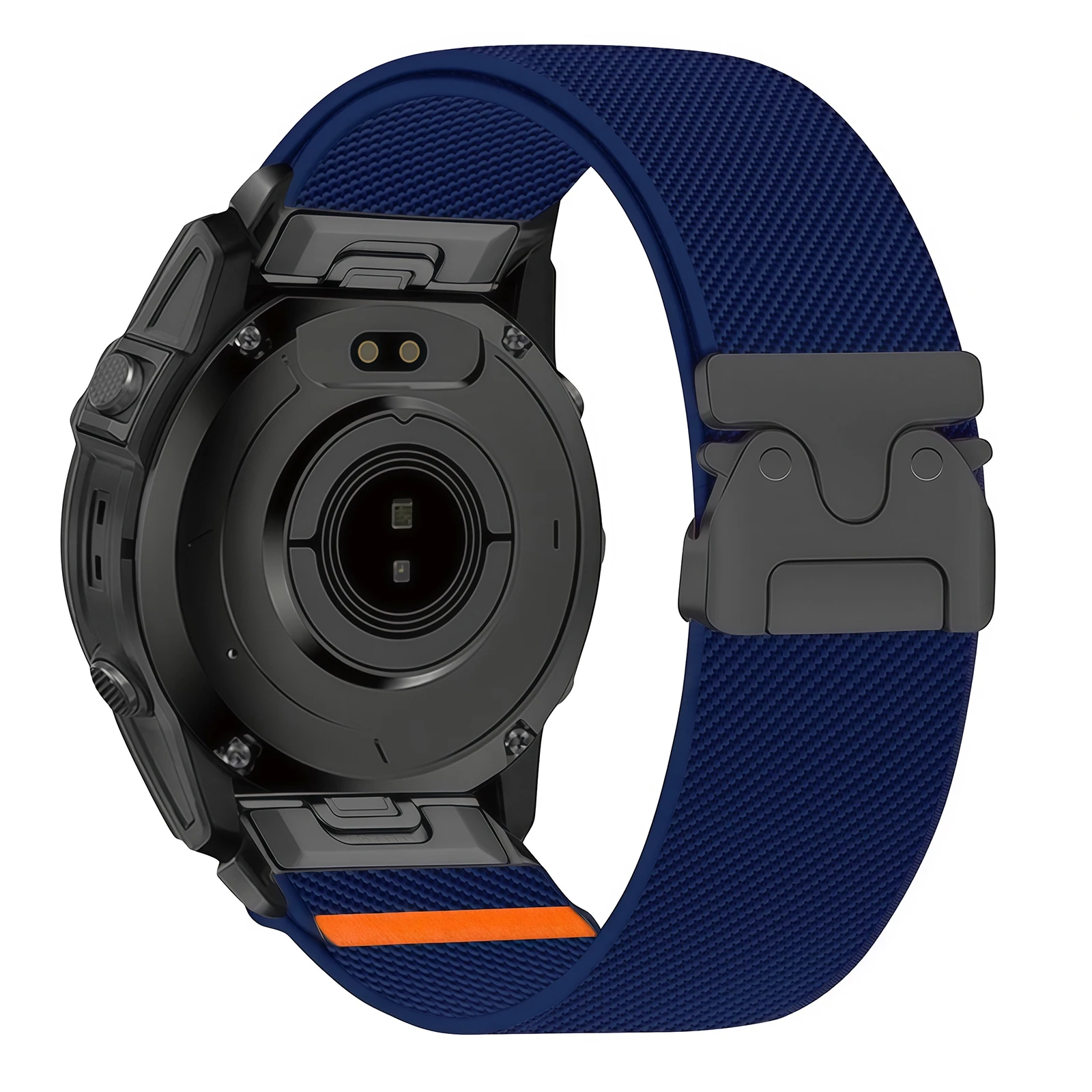 BUSKOZ Quick Release Elastic Woven Fitness Watch Strap - Breathable & Sweatproof with Metal Buckle