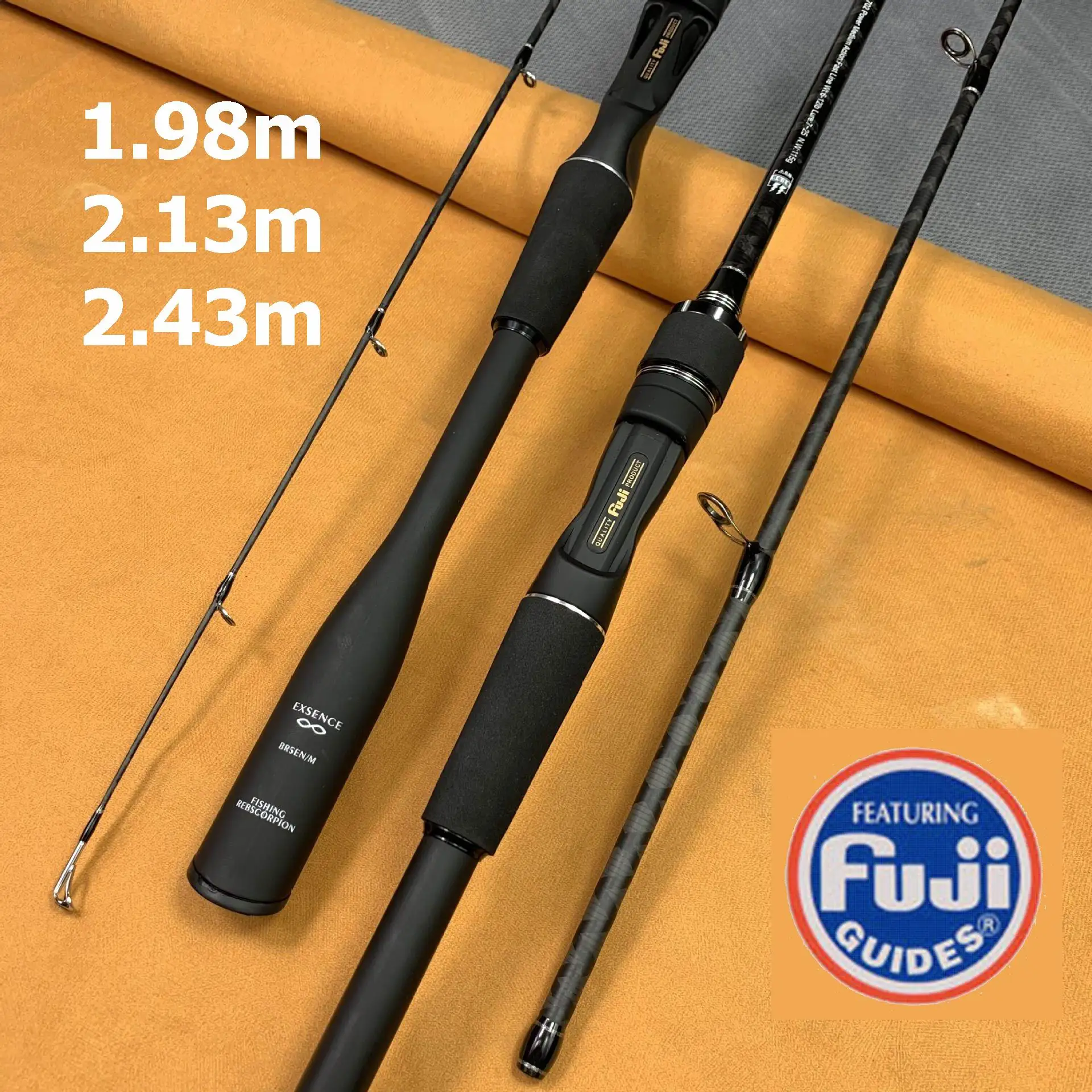 ZZ311XWrappedSeabassFastMFujiReelSeatFishingRodHiCarbonTip