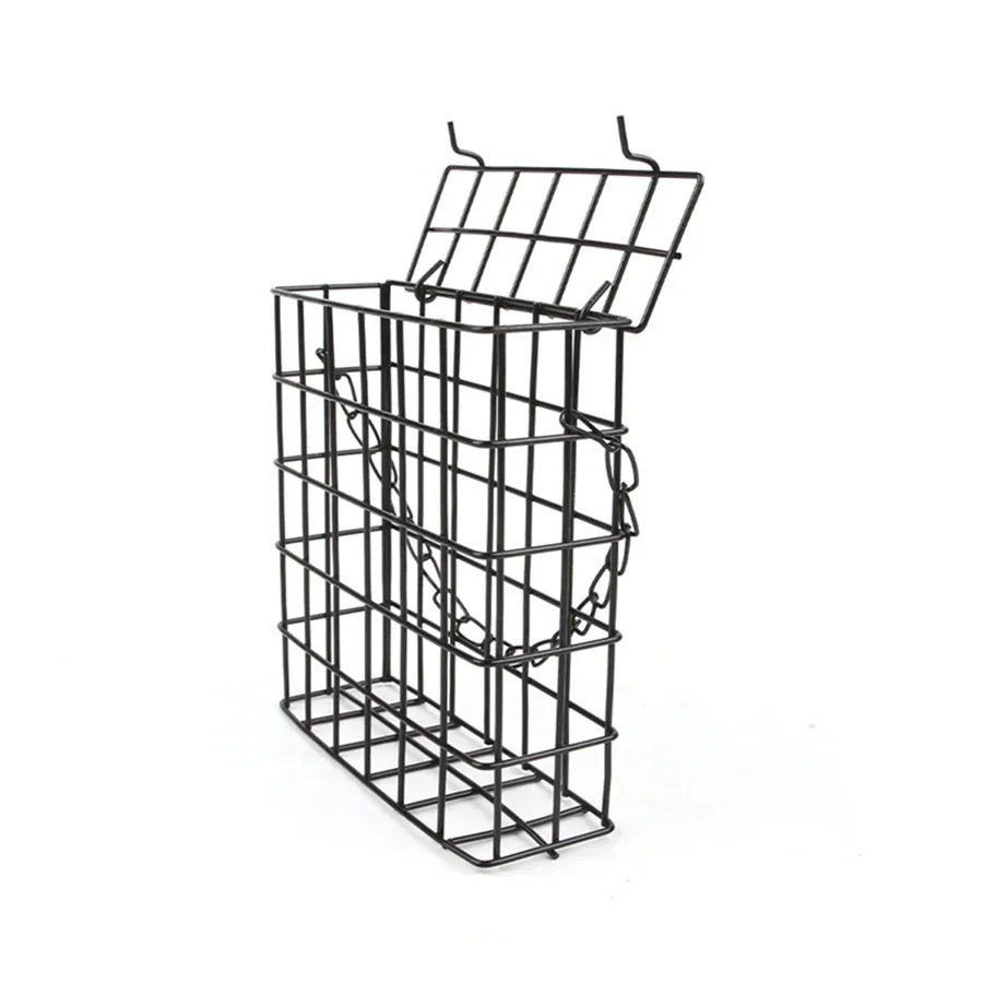 Bird Feeder square wire mesh with chain hanging 1pc