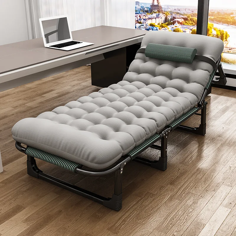 Folding bed, single person office, multifunctional marching small bed, workstation, nap lounge chair, simple accompanying bed