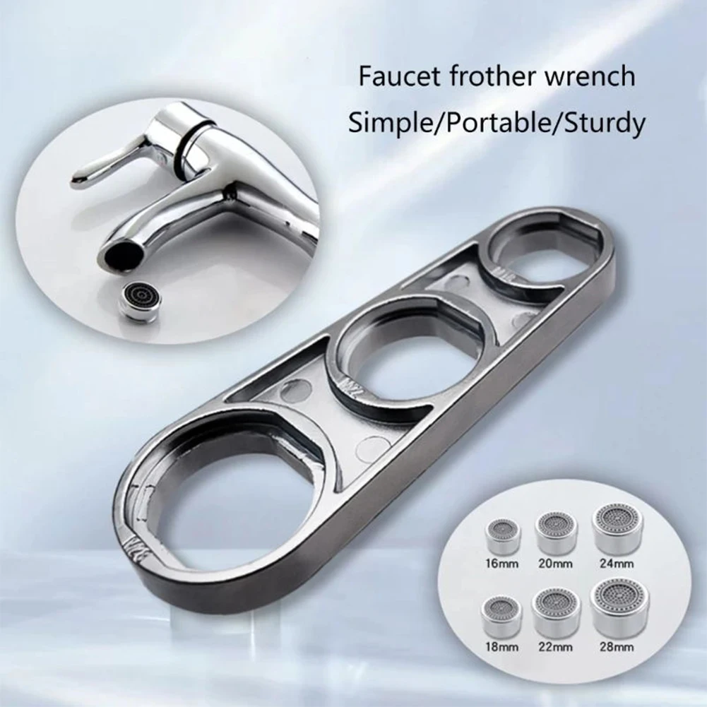 Faucet Aerator Wrench Flows Adjusting Faucet Bubbler Wrench Multi-Purpose Faucet Wrench Plumbing Tool for Homeowners Plumbers