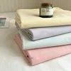 Pure Cotton Color Stripes Flat Sheet Soild Color Bed Linen Skin-friendly Adults Kids Room Bedsheet roupa de cama (No Pillowcase) 2