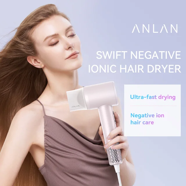 ANLAN ヘアドライヤー ピンク ANLAN / ANLAN ダブルケアドライヤー