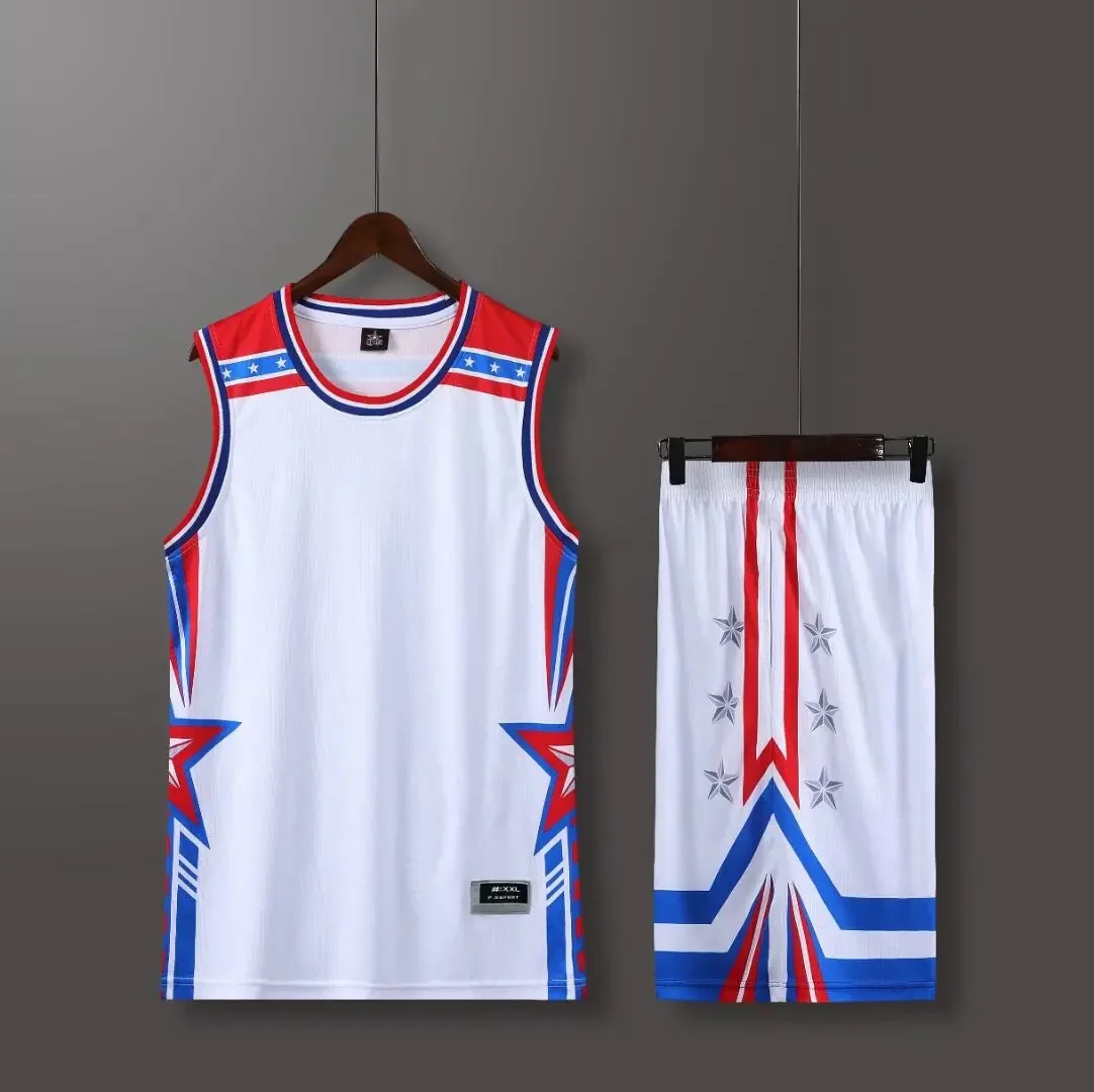 24 25 Men's sports kit Light Fans Basketball Jerseys Men and kids game team Short sleeve uniform training Vest and shorts