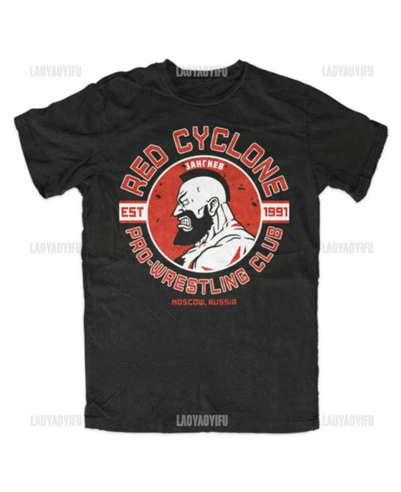 Fighter Gym Clothes Zangief Girocollo 2022 T-Shirt Da Uomo Di Design Unico Gamer Ryu Ken Street Retro Fan Shirt Cotton Tee