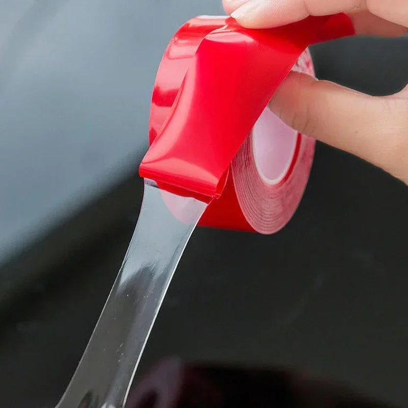 Double Sided Tape Nano 3Meter 10/20/30mm Width Transparent Washable Adhesive Nano Traceless Sticker Glue Red
