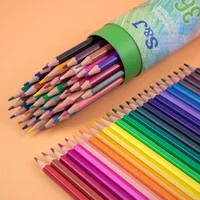 Pretty Barrel 24 Color Pencils Crayons Set for Kids Kawaii Stationery Drawing Colored Pencils for Children Painting Art Supplies 1