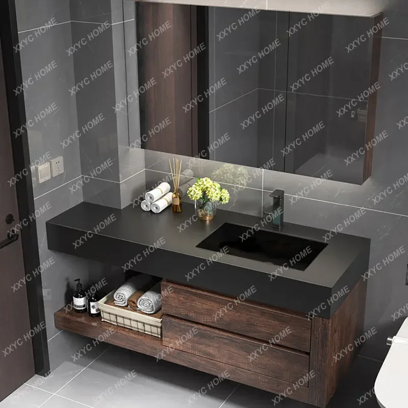 Whole Washbin Bathroom Cabinet Combination Modern Minimalist Bathroom Table Washbasin