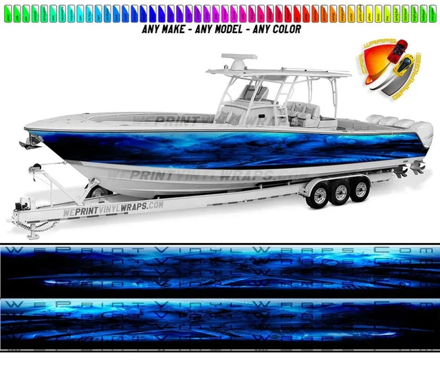Camouflage Graphic Boat Vinyl Wrap Fishing Pontoon All Boats Decal