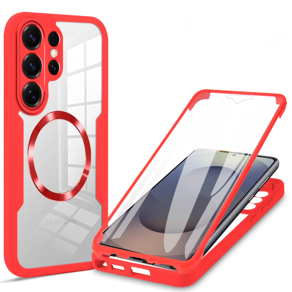 360° Full Body Shockproof Clear Case with Soft Bumper
