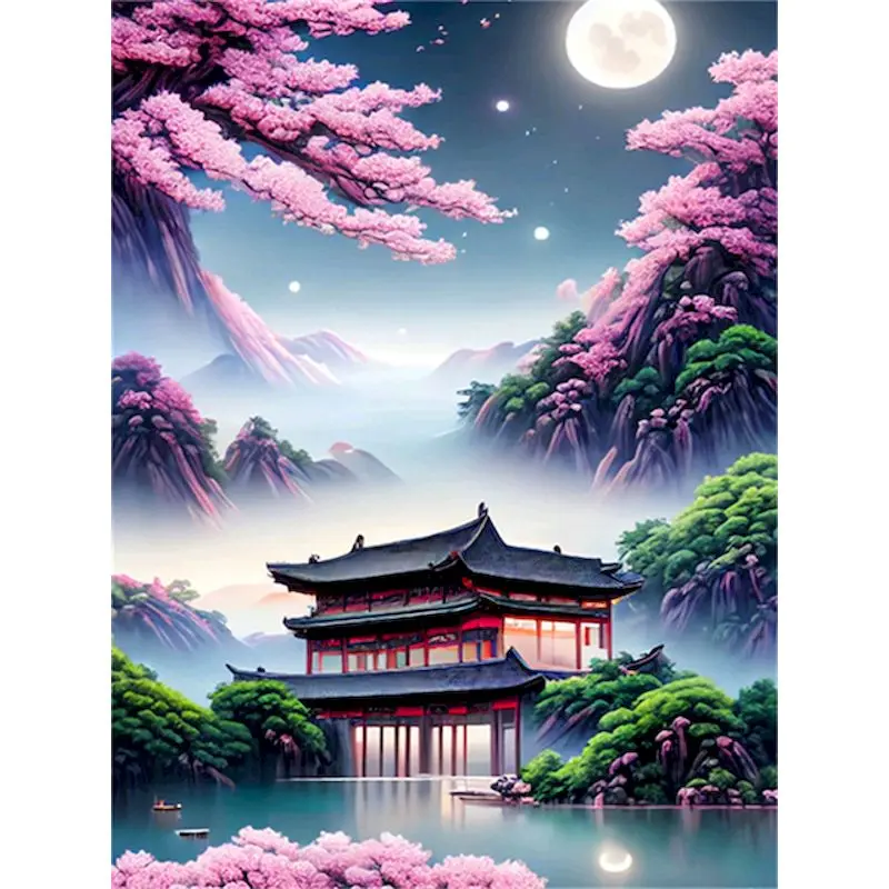 Moonlight Sakura Painting Kit