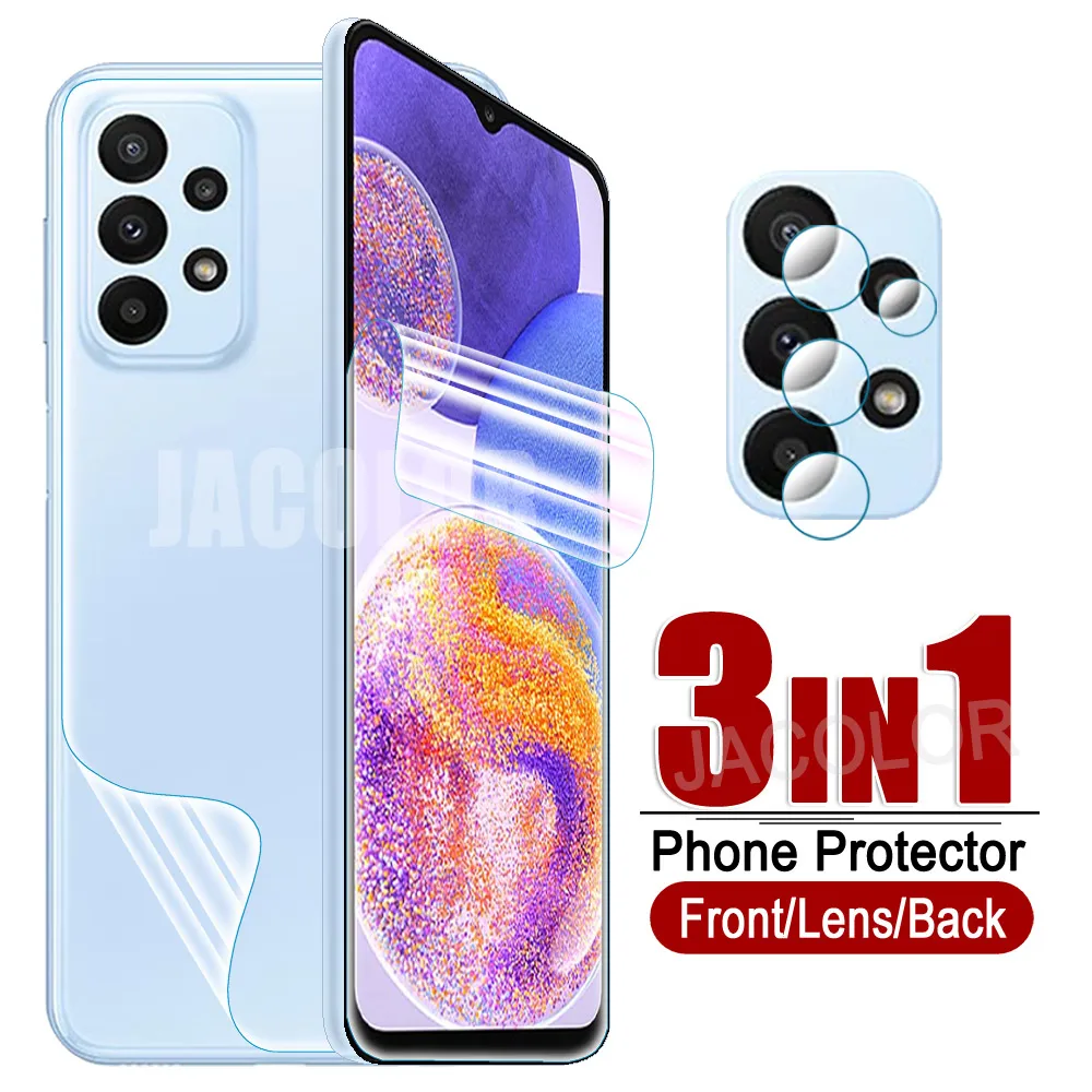 Hydrogel Screen Protector & Back Cover Film with Lens Safety Glass