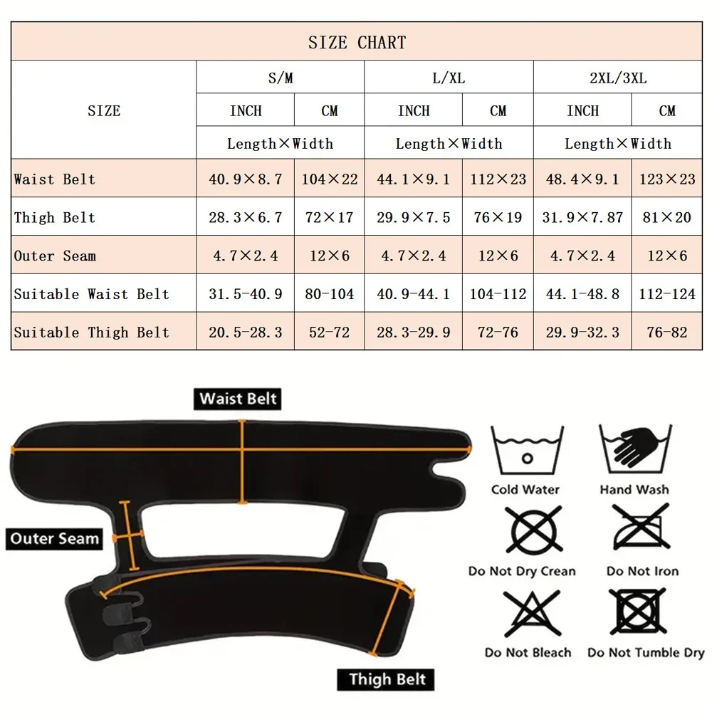 1 Piece Neoprene Slim Thigh Trimmer Leg Shapers Slimming Belt Waist Trainer Sweat Shapewear Fat Burning Compress Belt for Women