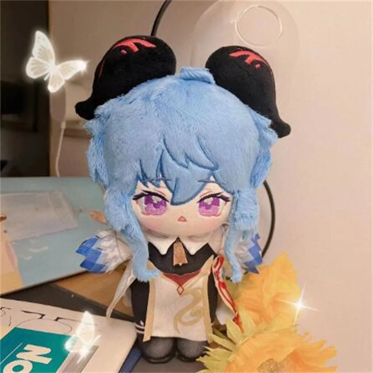 

Anime Game Genshin Impact Ganyu Cute 20cm Soft Plush Stuffed Doll Toy Plushie Change Clothes Clothing Outfit Fan Xmas Gift