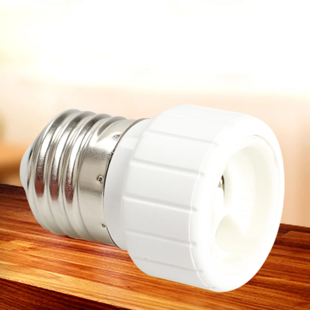 E27 To GU10 Lamp Base Adapter Portable Lamp Outlet Adapters Fireproof Lightweight Suitable for All Voltage Lighting Accessories