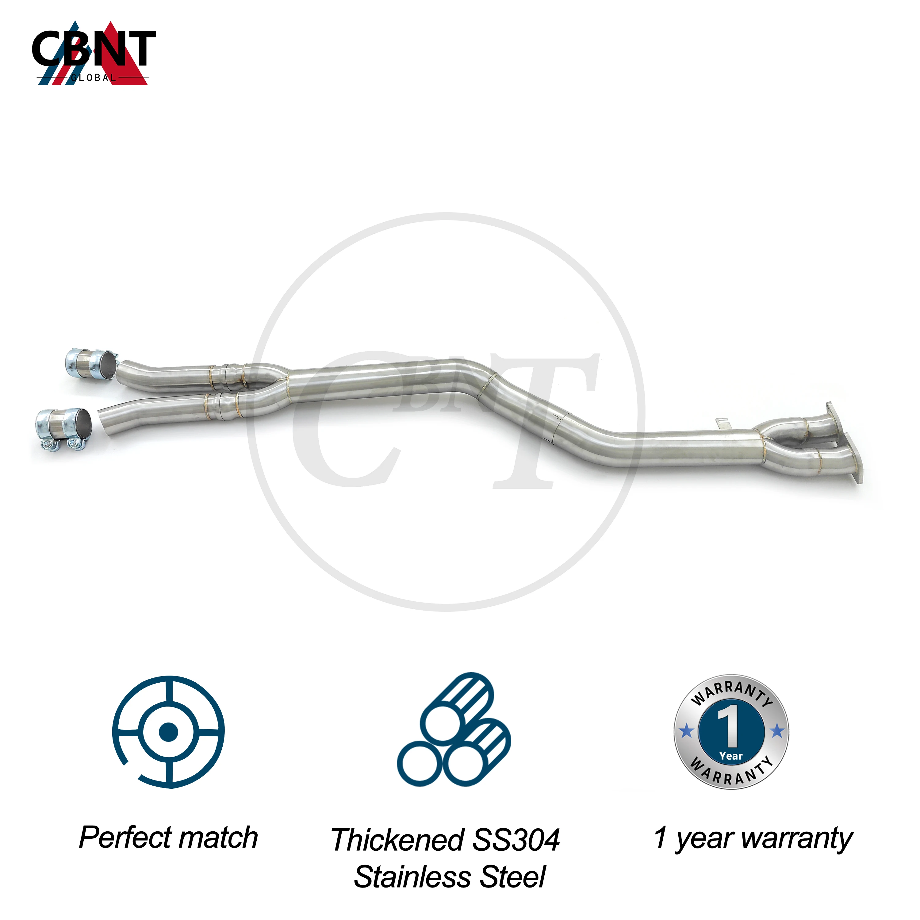 CBNT Exhaust-pipe System for BMW X3M F97 X4M F98 3.0T Midpipe 89mm/3.5inches SS304 Stainless Steel High Performance Middle Pipe