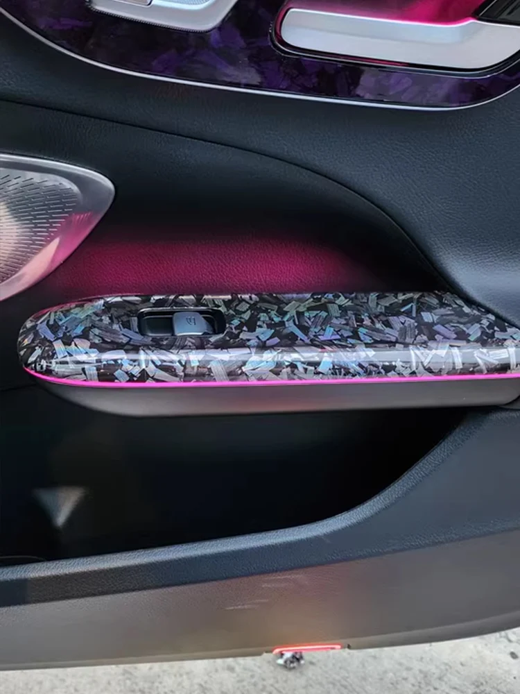 Glossy Laser Forged Carbon Fiber Wrap Vinyl Motorcycle Stickers Rainbow Holographic Car Body Color Change Film