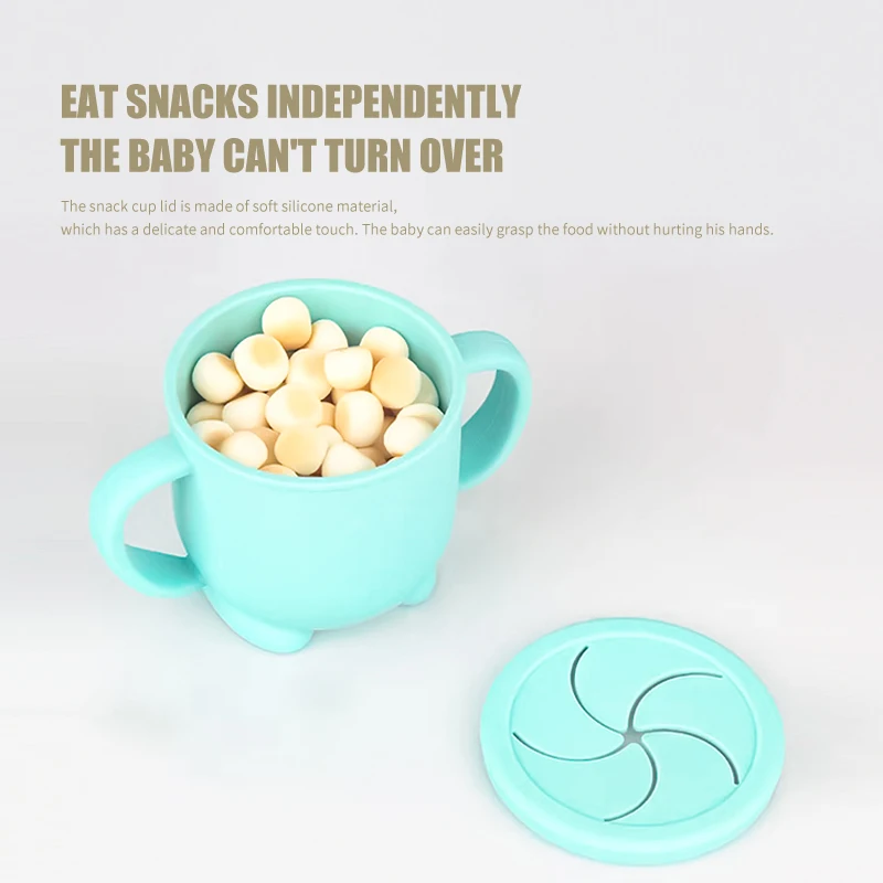 Silicone Snack Cup for Baby, Cereal Snack Containers for Kids