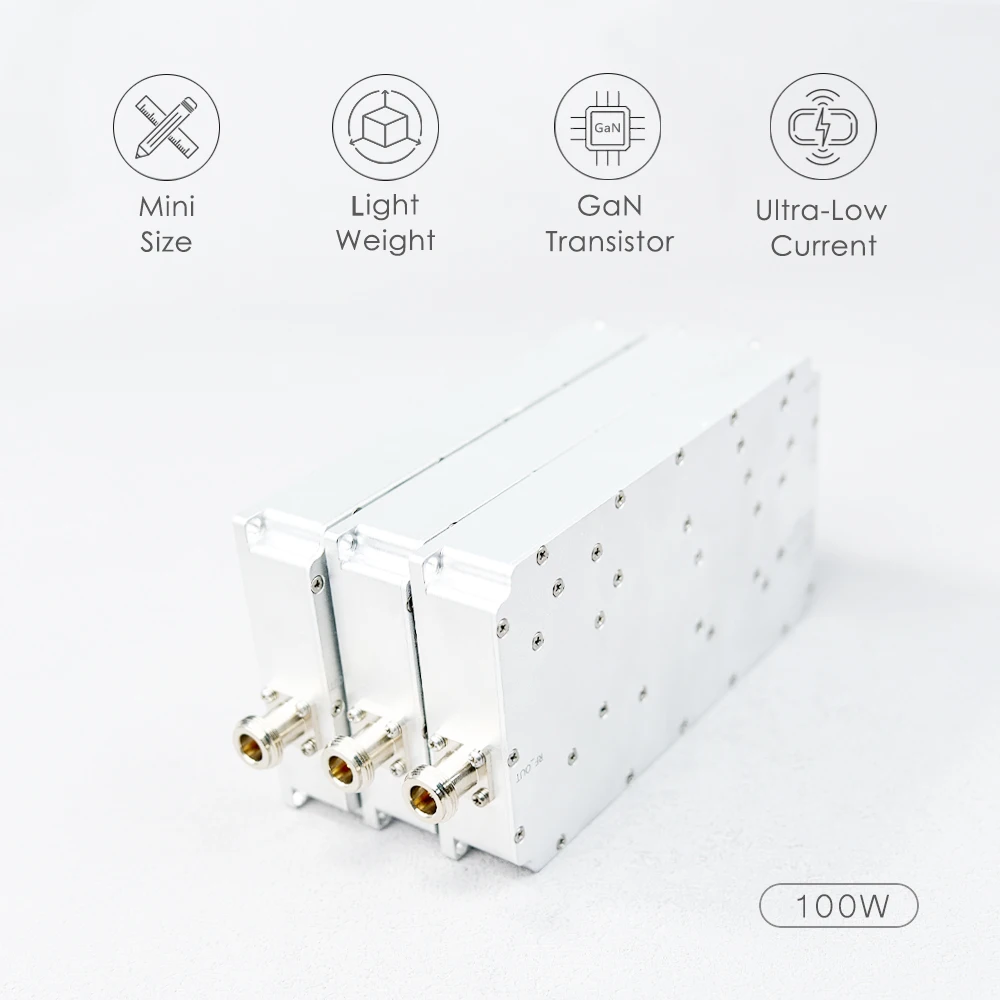 100W UAV RF module power amplifier 100MHZ380-480MHZ600-720MHZ700-855MHZ730-890MHZ830-950MH920-1050MHZ950-1150MHZ1000-1280MHZ