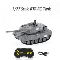 RC Mini Toys 2.4G RTR Tank 1/77 Scale German Panther WW2 Tanks Model 360°Rotation LED Light Radio Control Gifts for Boys TH23991 1