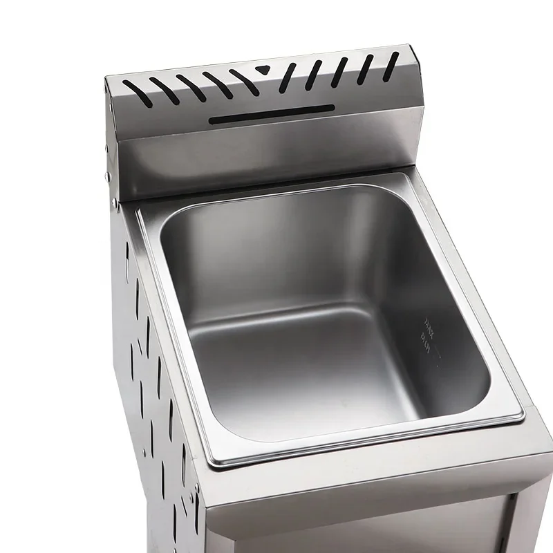Comercial Gas Power Chip Deep Fryer 20l 12l 8l Small Lpg Freidora a Gas with Temperature Control 4