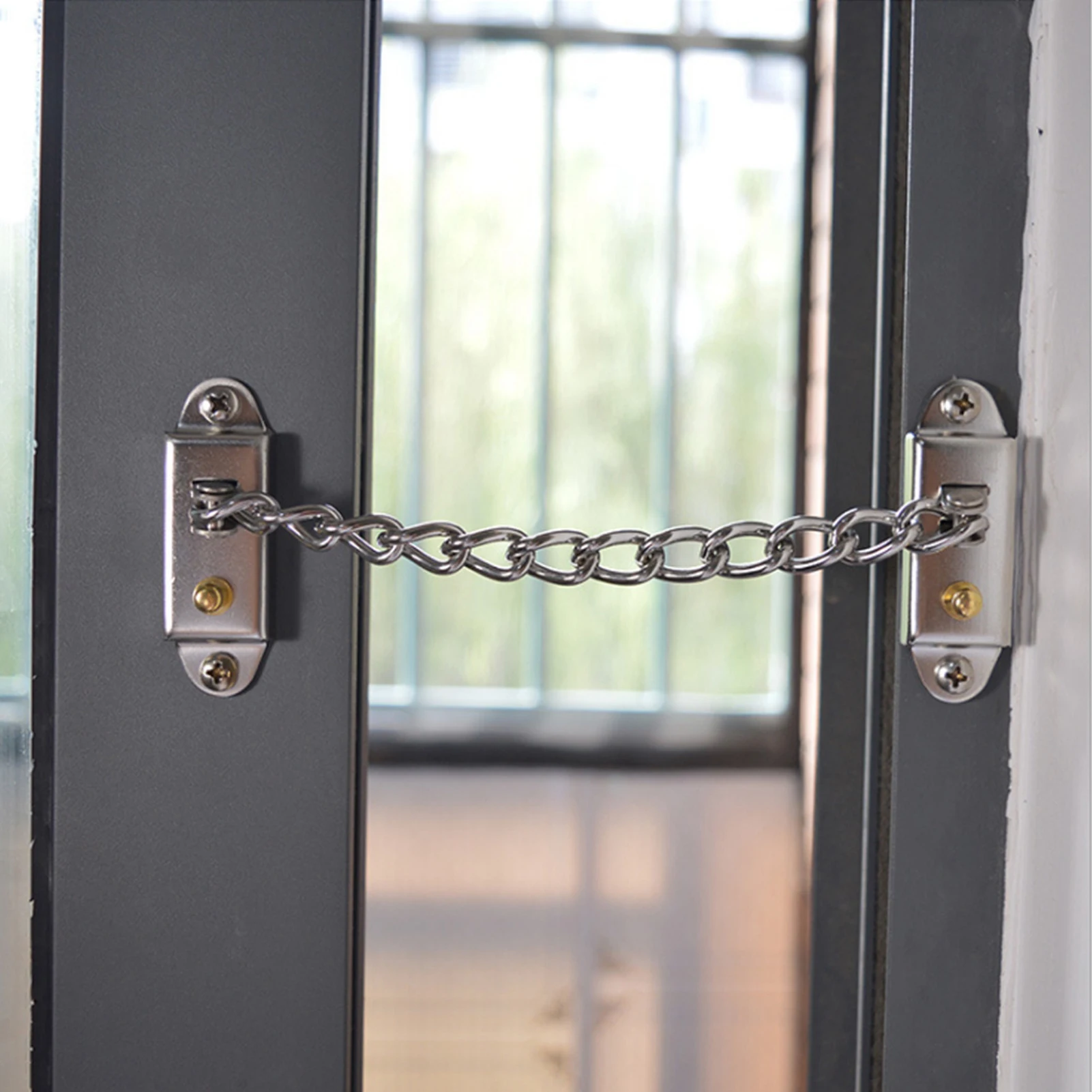 Door Chain Lock Security Door Chain Lock Stainless Steel Children Safety Anti-Theft Door Chain Lock Security For Aluminum Alloy Window