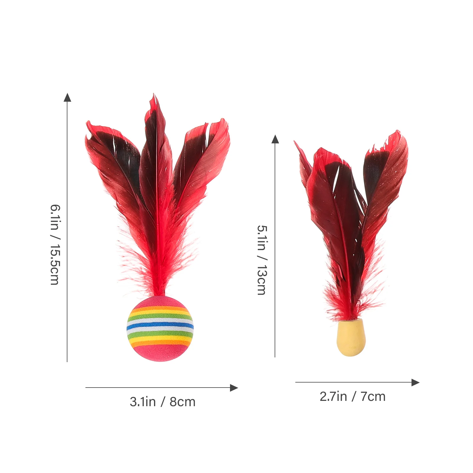 10 Pcs Sponge Color Badminton Shuttlecocks Wear Resistant Replaceable Plume Practicing Accessories Outdoor Toy High Elastic