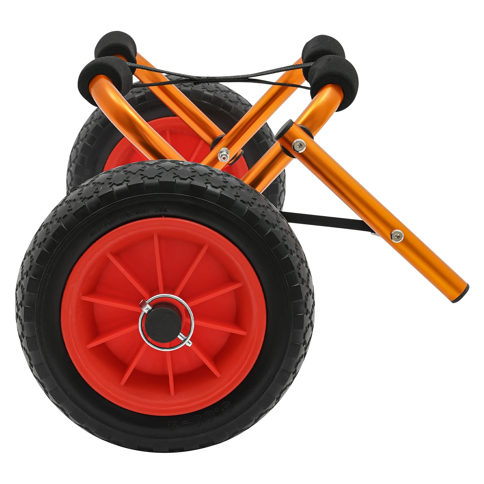 Aluminium gefalteter Kajak-Kanu-Rad-Dolly-Bootsträger-Trolley mit massiven Reifen für den Transport, Belastung 80 kg/176,37 lbs – Detail 6