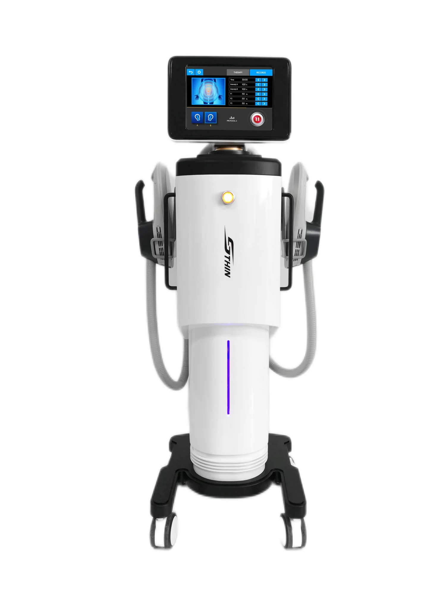 

High Freguency Body MusceStimulation EleciromagneticVibration Machine Shape the perfect figure TREATMENT OF WAISTMUSCE STRAIN