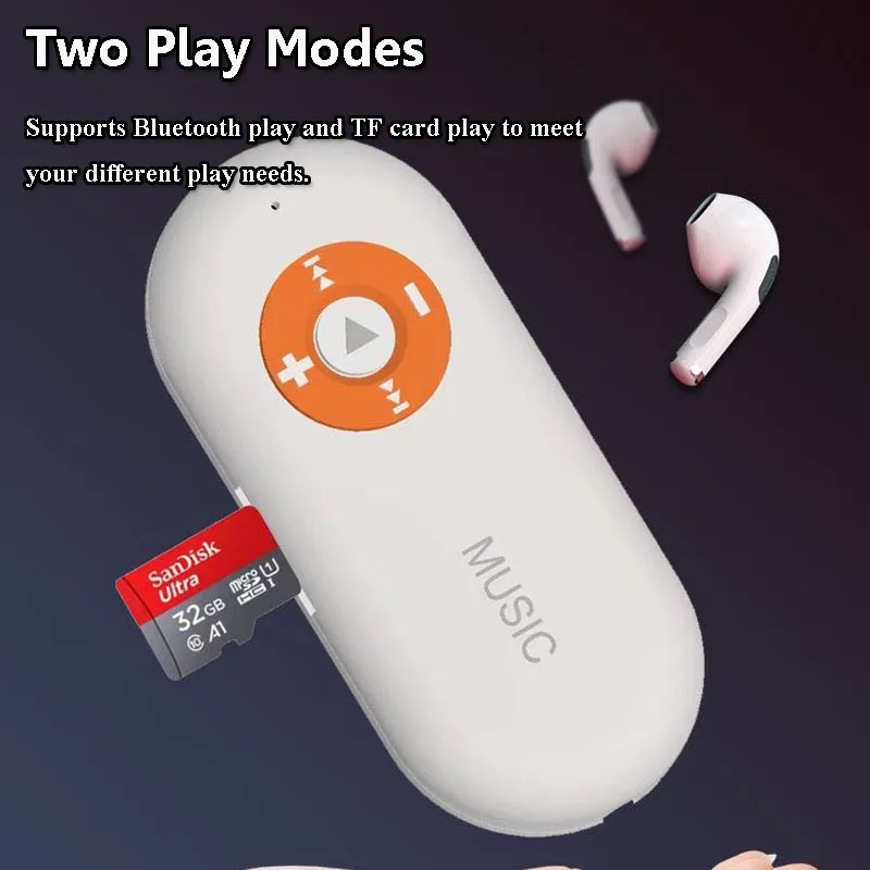 Mini Hifi Lossless MP3 Player Wireless Blutooth 5.3 Music Player Walkman Compatible with Bluetooth Headset Support TF Card Play