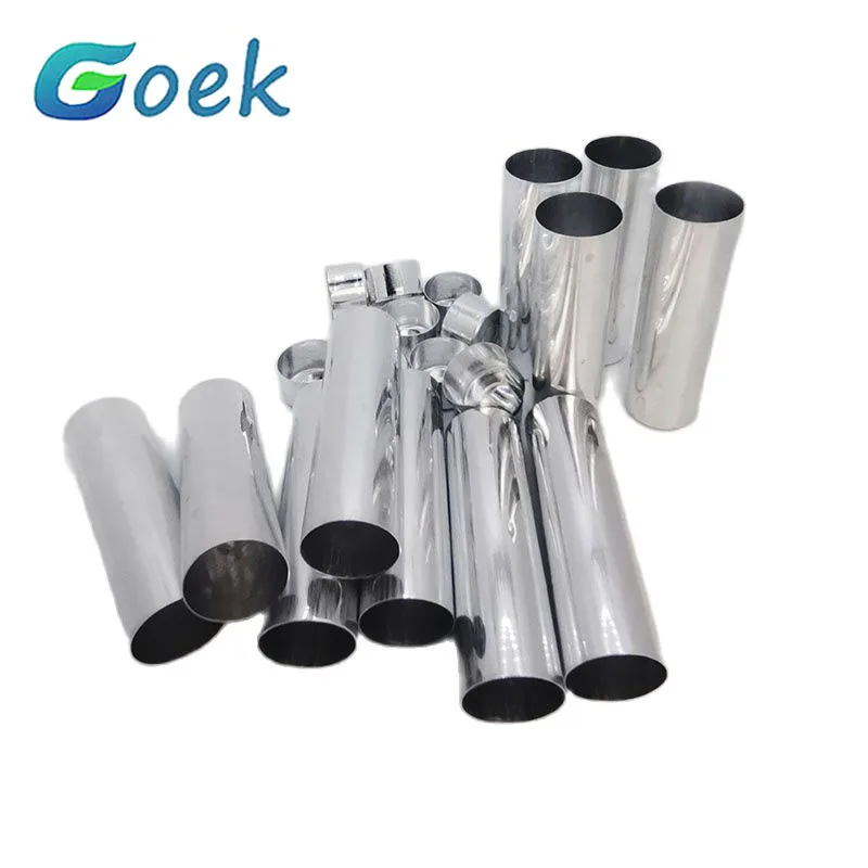 50pcs/set Dental Empty Aluminum Cartridge Cylinder With Cap 22/25mm 65