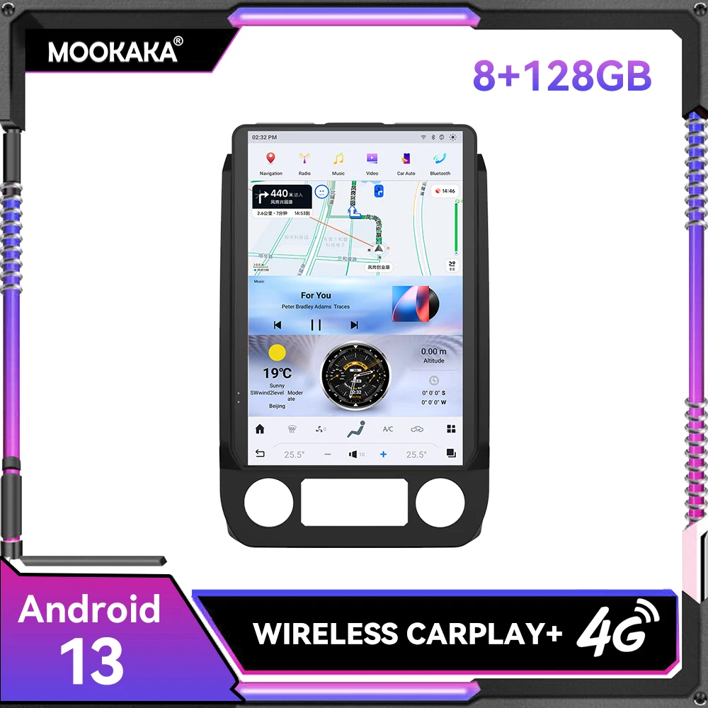 

14.4" inches Android 13 8+128GB Tesla Screen Car Multimedia DSP Player For Ford F150 2015-2020 GPS Audio Radio Stereo Head Unit