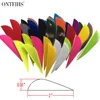50 PCS 2 Inch Parabolic Arrow Feather Fletching Fletches Turkey Feathers For Archery Hunting 1
