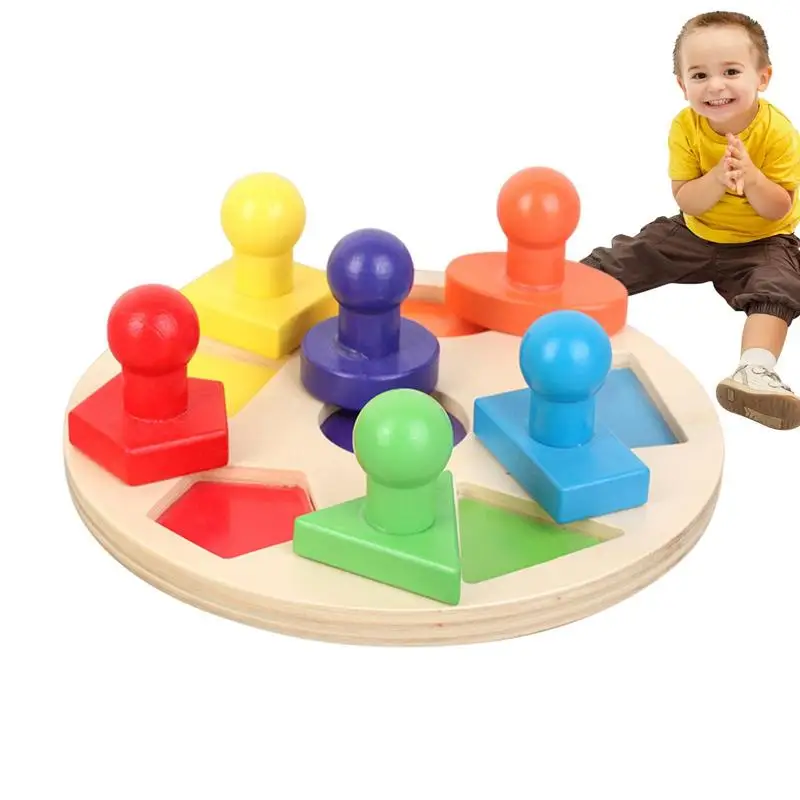 

Shape Matching Board Game Montessori Learning Toy For Kids Matching Board Game Geometric Shape Shape Sorting Toy For Kids Safe