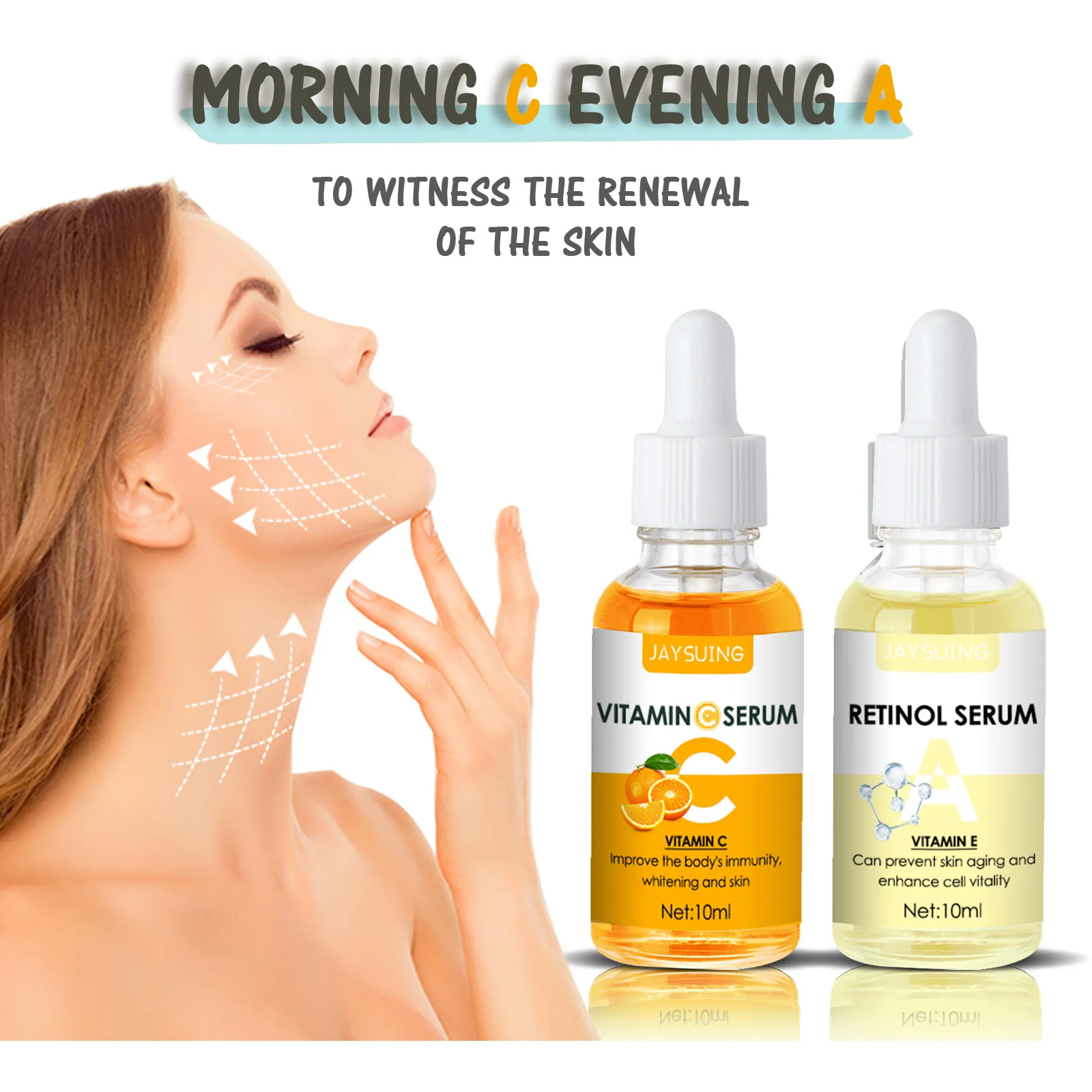

Jaysuing Early C Late a Essence Brightening and Fading Wrinkles Anti-Aging Firming Skin Dark Yellow Moisturizing Hydrating
