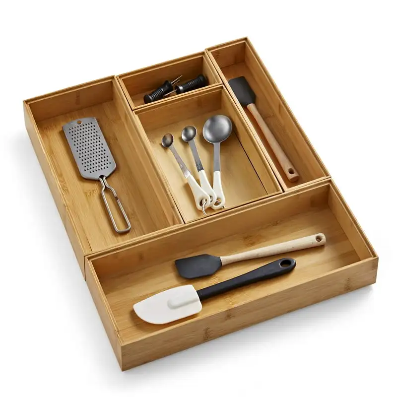 

Drawer Organizer 5pc Set, 17.9Wx 14.96Dx1.97H in, Natural Bamboo Color магнит неодимовый Magnet Custom fridge ma