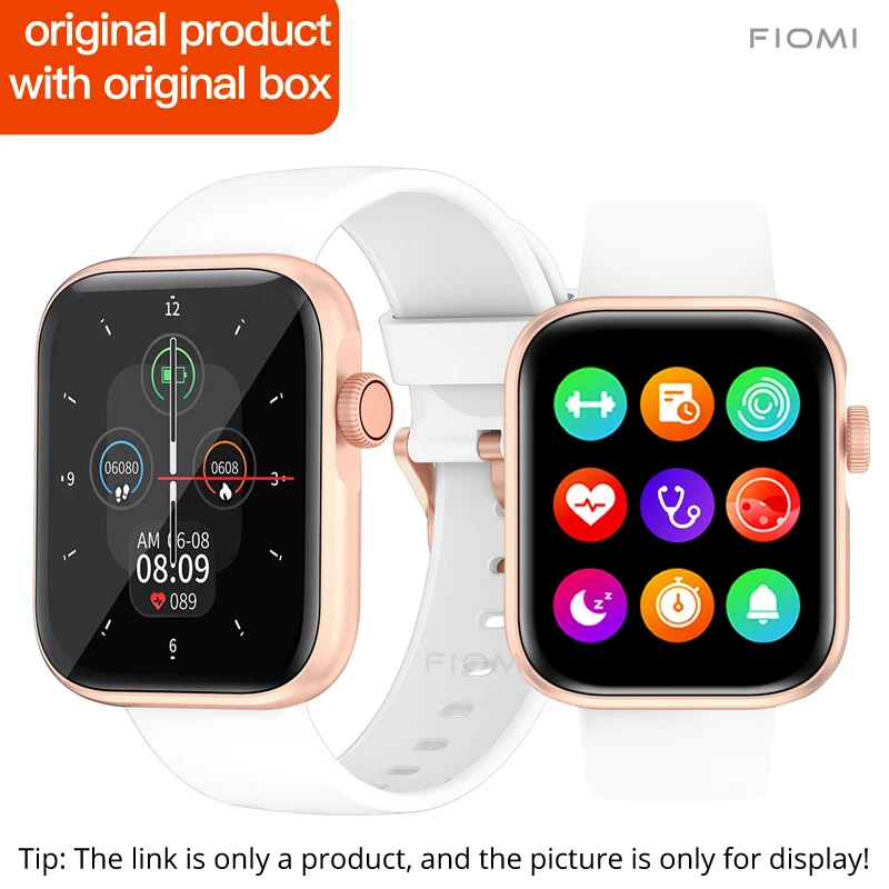 FIOMI L201 Women Smart Watch Bluetooth Call Custom Dial Touch Waterproof newMen Smartwatch For Android IOS Sports Fitness Tracke 