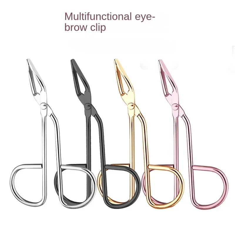 Elbow Eyebrow Plucker Stainless Steel Elbow Clip Scissor Tweezers Plier Beauty Slanted Puller Extension Eye Plucking Makeup Tool