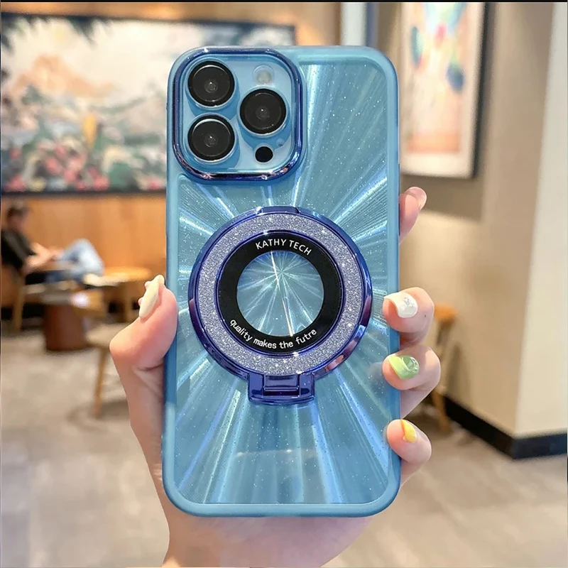 Glitter Phone Case With Holder For Xiaomi Redmi Series Protective_voghion.com