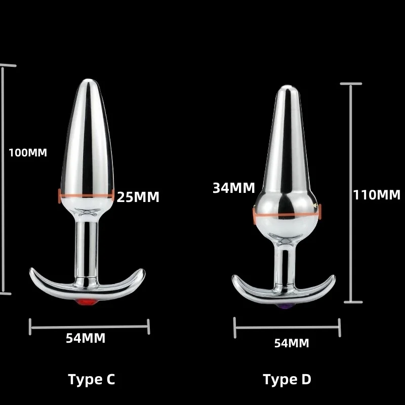 Anal Beads Metall Butt-plug Mit Kristallschmuck Für Damen_voghion.com