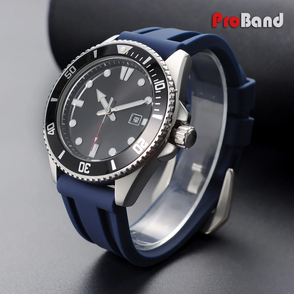 Silicone Rubber Waterproof Sport Watch Band Replacement