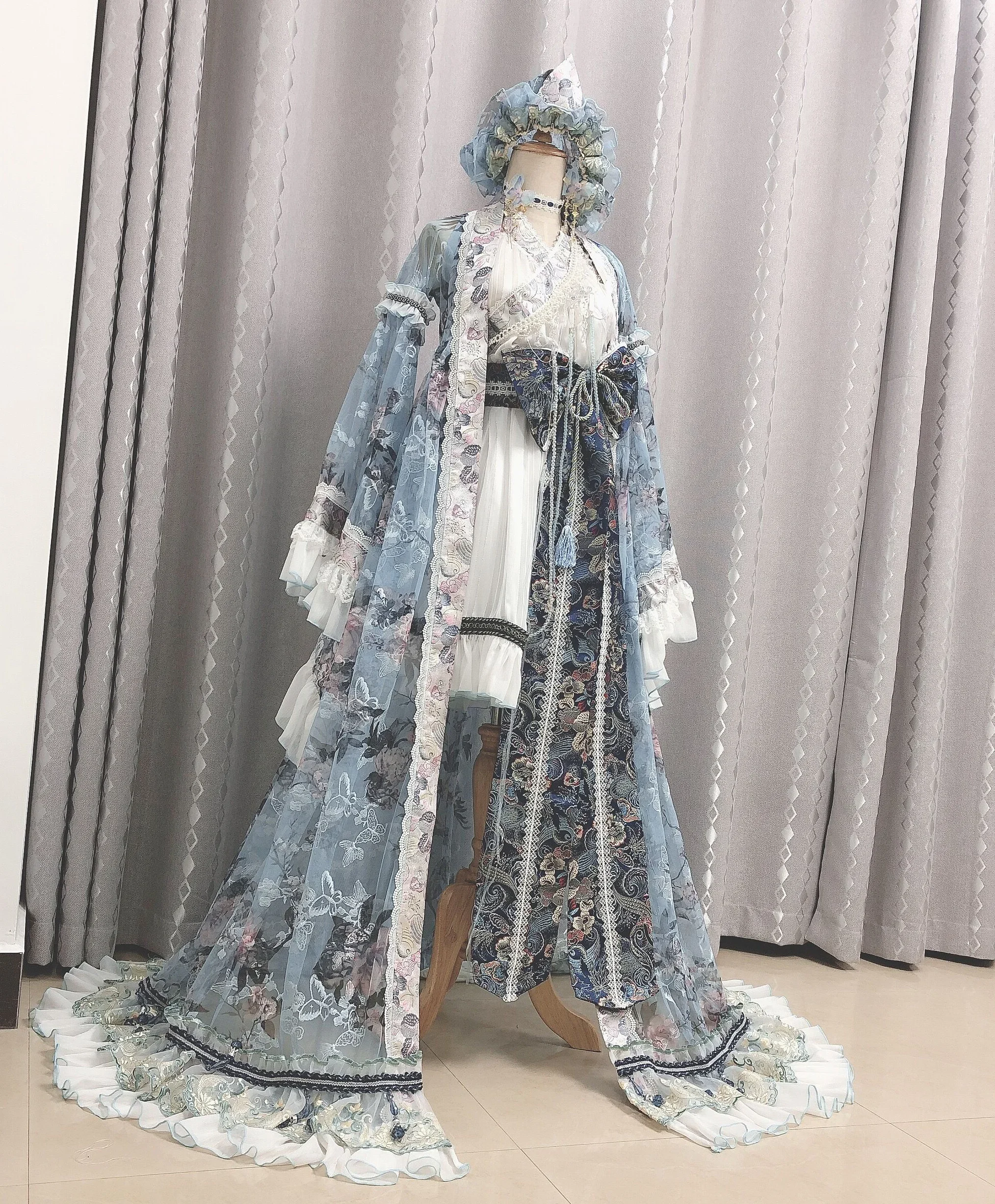 

COFUN [индивидуальный заказ] Амин Touhou Project saigyo-ji Yuyuko Косплей Костюм UUZ костюмы на Хэллоуин женское великолепное платье