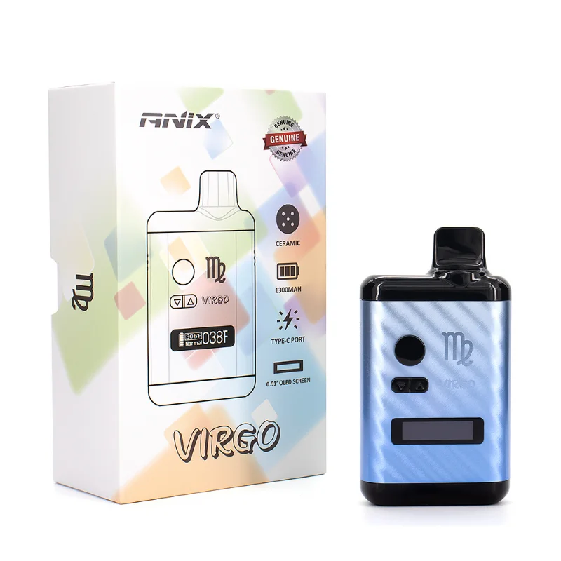 trockener Kräuter verdampfer Anix Jungfrau Kräuter Kits Temperatur regelung 1300mAh Batterie oled Bildschirm Tabak Vape Pen Ecig Rauch_S31fc189b1a9244b5b3f2e03c0677b630p